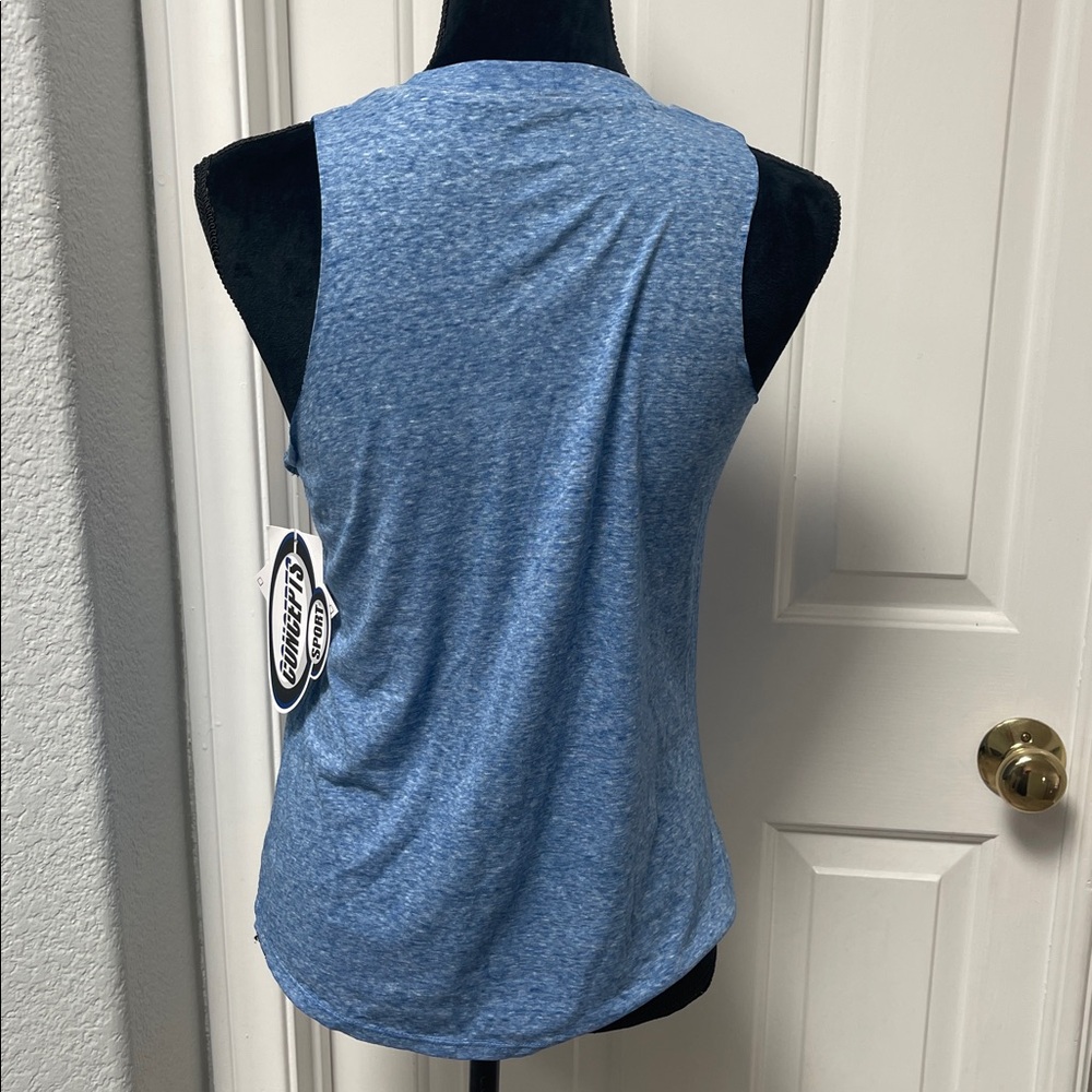 Women's Blue Cutout Chicago Cubs Tank Top - Picture 2 of 4